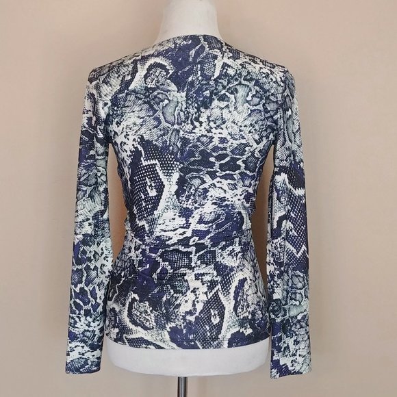 Etoile Du Monde Paris Snakeskin Design Top - Women's Euro Size Med (U.S. Small) - Picture 4 of 9